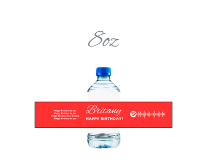 Coke Theme Water Bottle Labels