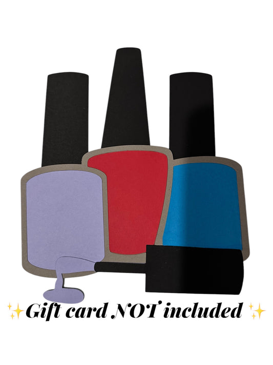 Nail Polish Gift Card Holder