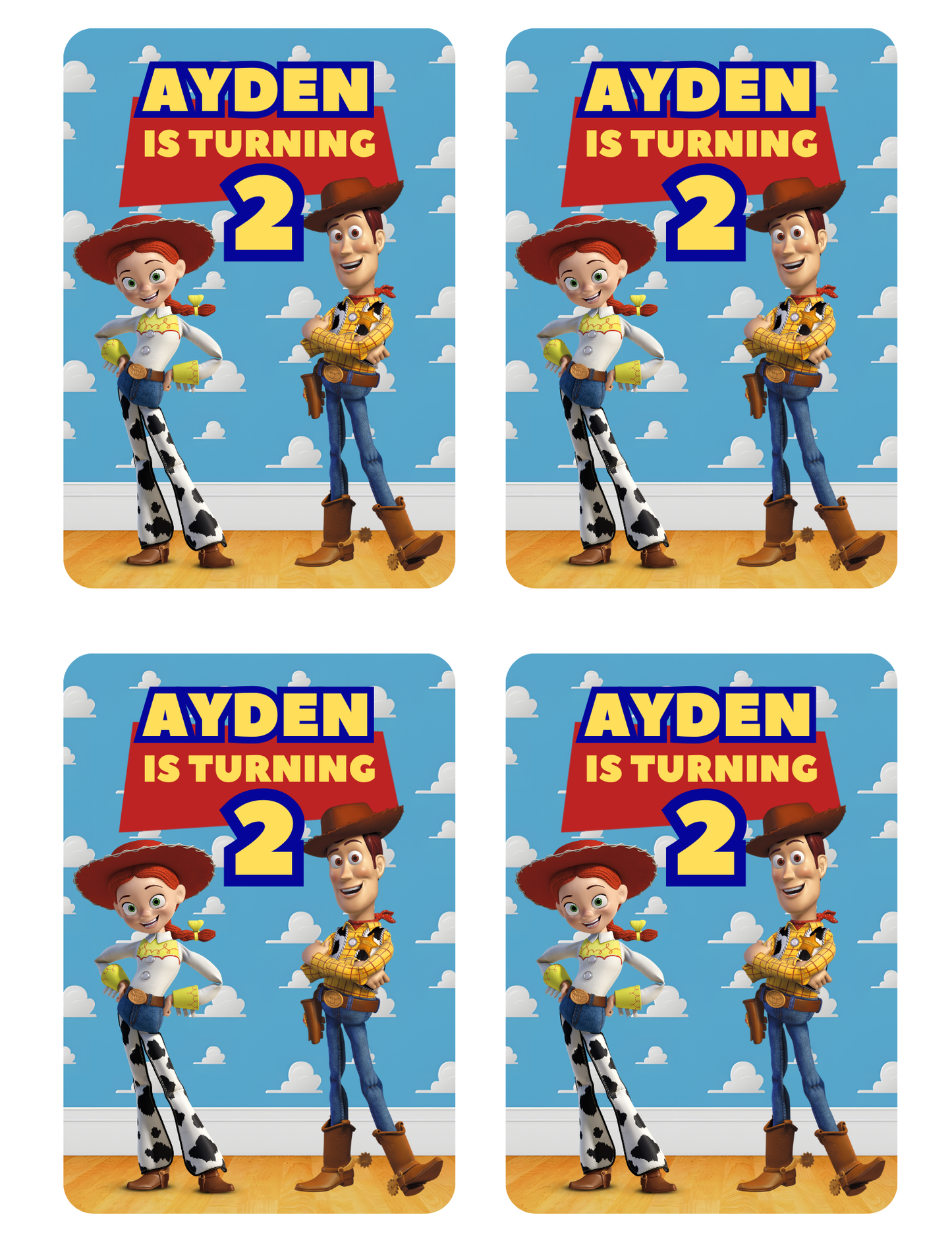 T.Story Theme CapriSun Labels